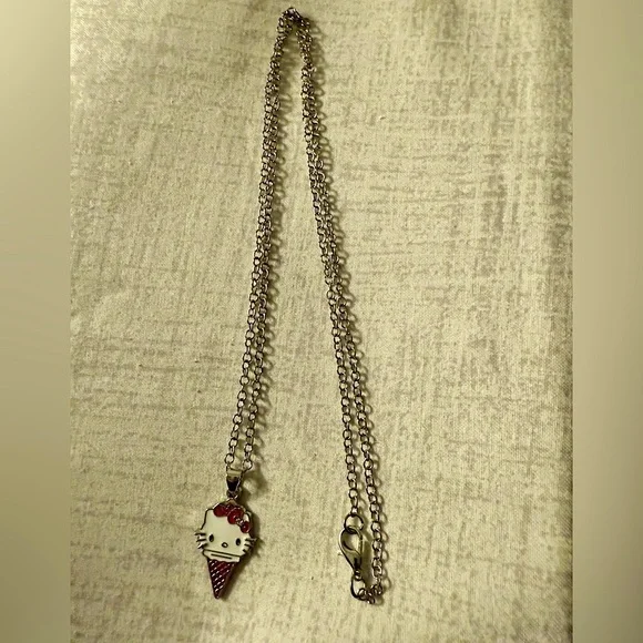 New Silver-Tone Hello Kitty Ice Cream Necklace! 🍦 - Picture 4 of 4